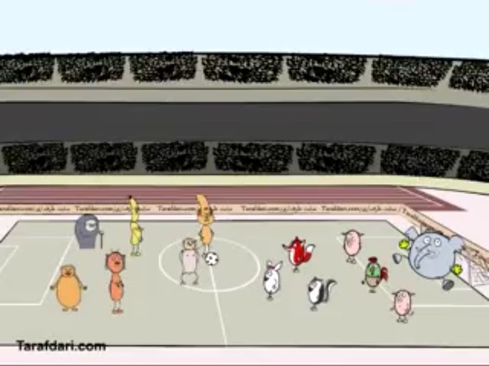 انیمیشن سوریلند (مسابقه فوتبال کله شیری)